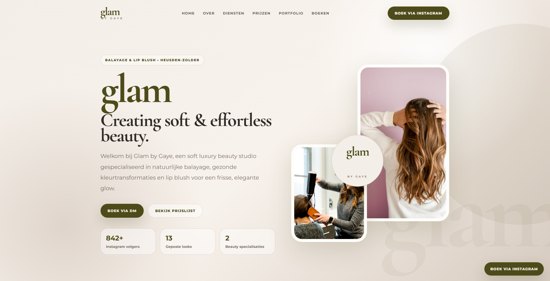 Glam By Gaye Website
